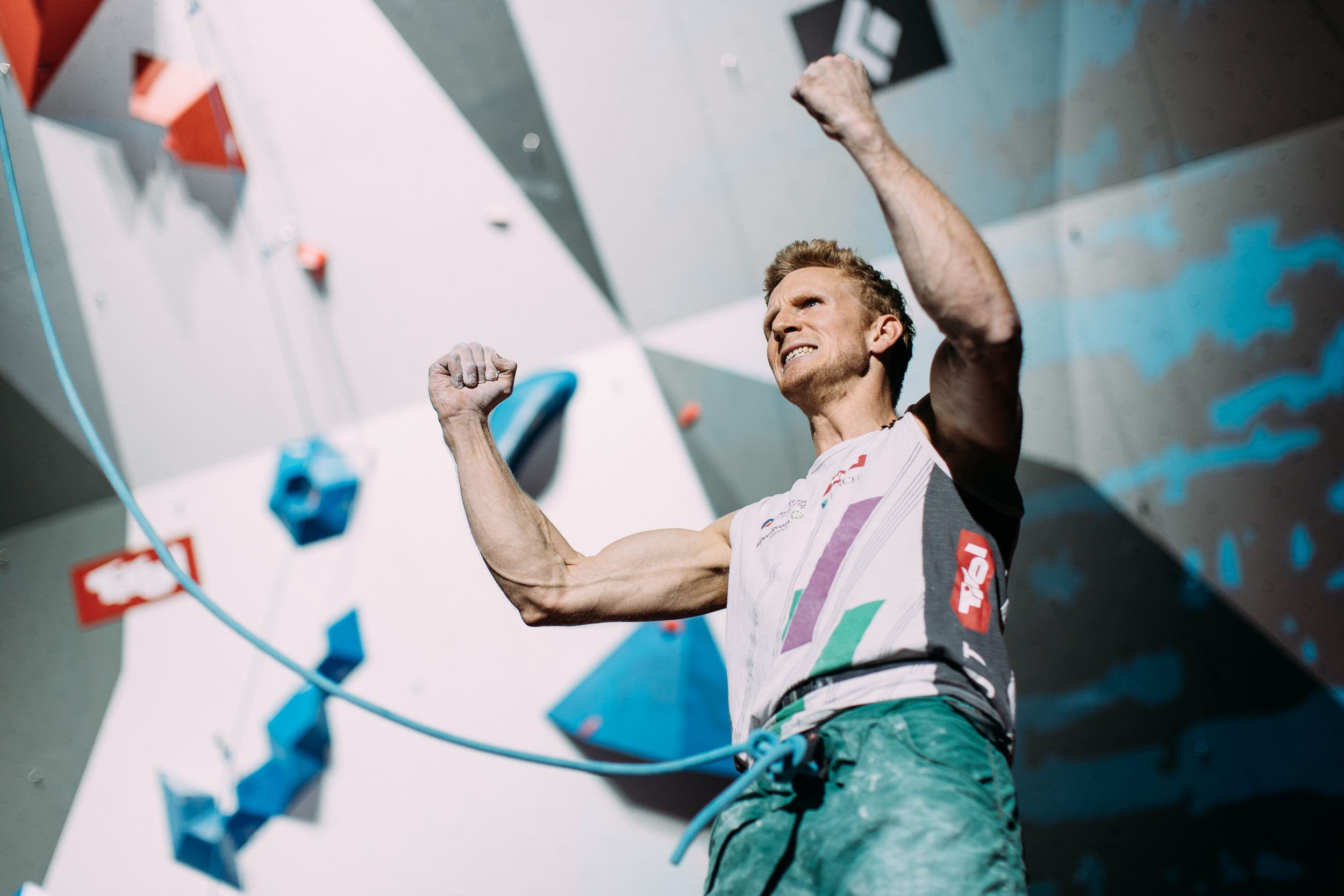 Jakob Schubert - Lead Final, WC IBK 2018 - Photo by Elias Holzknecht